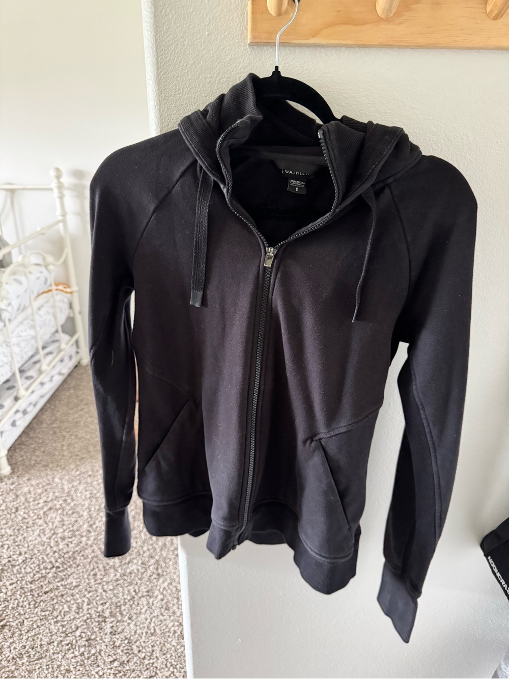 Athleta Black Triumph Hoodie Jacket
